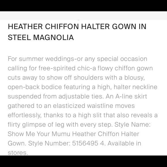 SOLD Dhow Me Your MuMu Magnolia Halter Dress SZ M - Picture 7 of 8